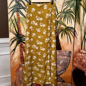 Billabong Floral Maxi Skirt with Slit
